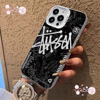 เทรนด์แบรนด์อังกฤษหรูหรา ฝาปิดเลนส์โลหะถัก เคสไอโฟน 16 17 air 11 13 15 XR 14 12 Pro Max X XS Max 16 7 14 8 Plus SE เคส