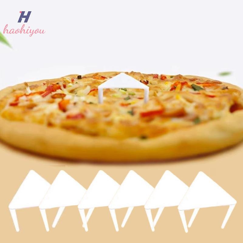 <haohiyou> 100 ชิ้น Pizza Saver Stands Fixing Rack ผู้ถือพิซซ่าพิซซ่าบรรจุขาตั้งกล้องพลาสติก Stack