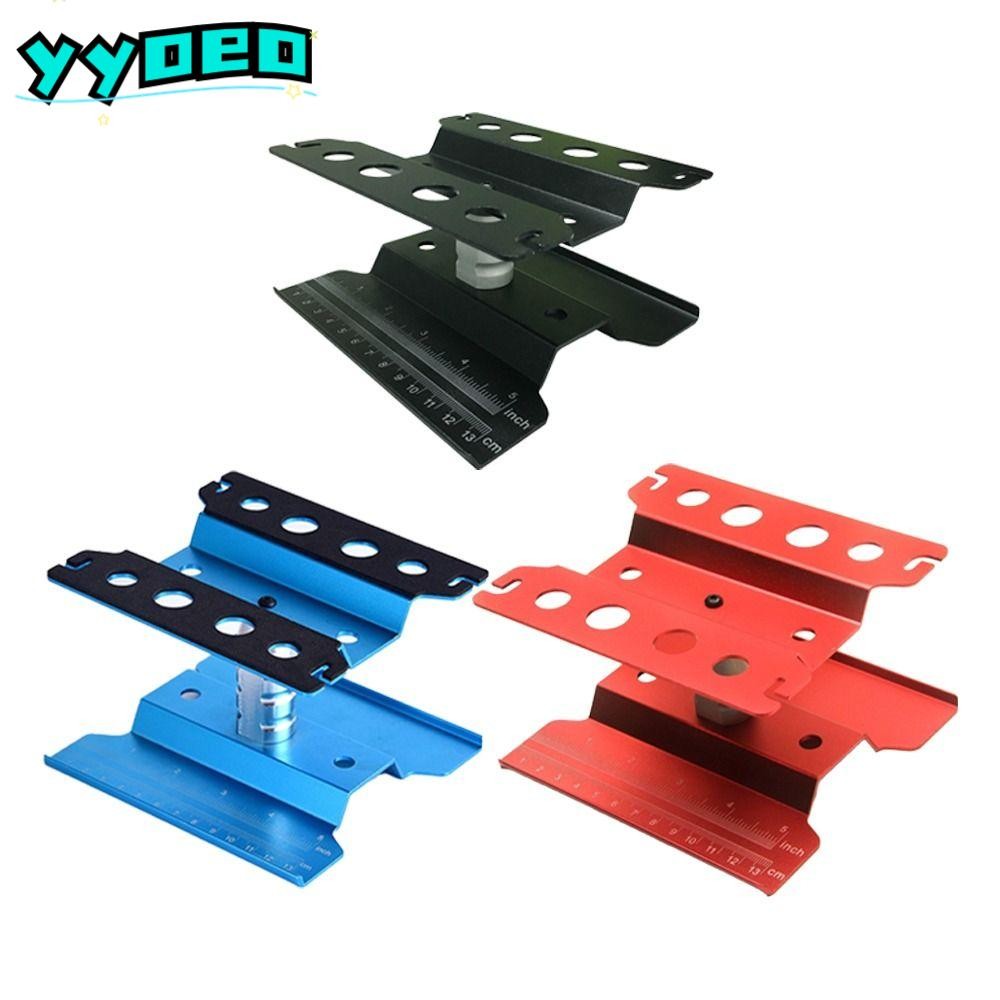 Yyoeo สถานีซ่อม,อลูมิเนียมหมุนได้ 360 องศาขาตั้งทํางาน,ทนทาน 1/8 1/10 1/12 RC รถอุปกรณ์เสริมสําหรับ TRX-4 Axial SCX10 II