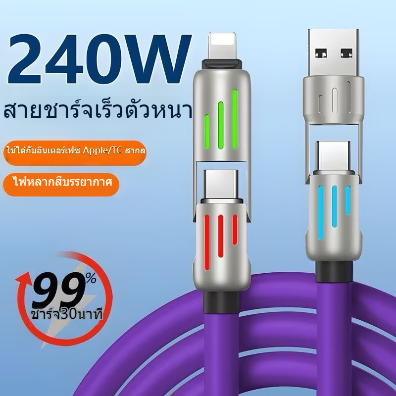 Macbook Pd สำหรับ Iphone Ipad 15 Pro Max 14 1 240W Type C Usb จอแสดงผลดิจิตอล ชาร์จเร็ว ใน