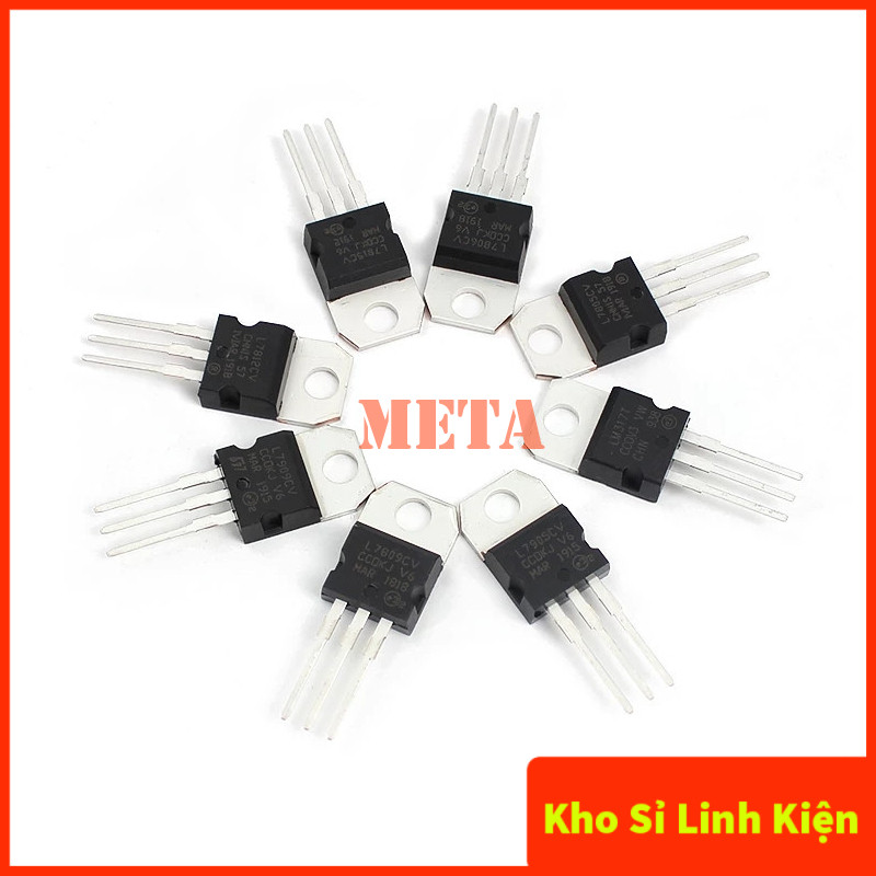 ตัวควบคุมแรงดันไฟฟ้า IC L7805 L7809 L7812 L7815 L7824 L7905 L7909 L7912 L7915 L7924 1.5A TO-220 Pins