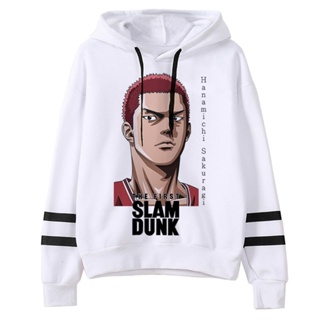 เสื้อกันหนาว มีฮู้ด ลายการ์ตูนอนิเมะ Slam Dunk y2k สไตล์เกาหลี สําหรับผู้หญิง 90s