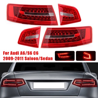 【สินค้าพร้อมส่ง】ใหม่ ไฟเบรกท้าย LED สําหรับ Audi A6 C6 Saloon 2009-2011