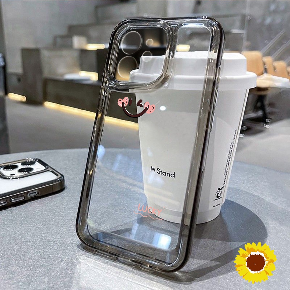 Spaceดอกไม้ใสซิลิโคนเคสโทรศัพท์สำหรับIPhone 11 12 13 14 Pro 15 Max 7 8 Plus XS Max XS SE 2020 กันกระแทก