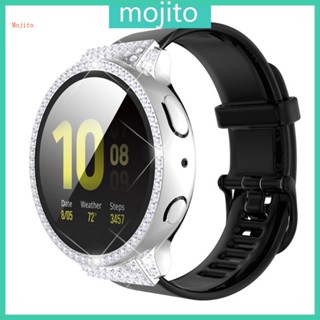 Mojito กรอบแหวนเพชรคริสตัล พร้อมฟิล์มนิรภัย สําหรับ Watch Active 2 40 44 มม.