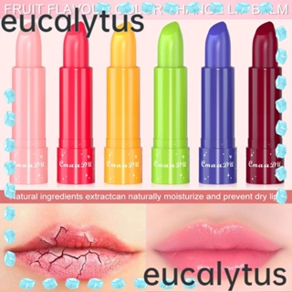 Eucalytus1 ลิปบาล์ม ให้ความชุ่มชื้น เปลี่ยนสีได้ ติดทนนาน สําหรับผู้หญิง 3 6 ชิ้น