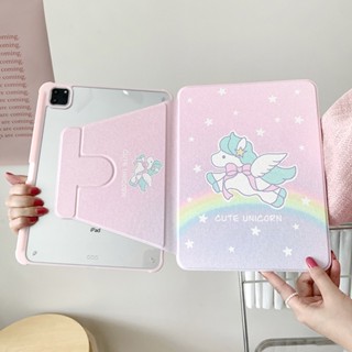 เคสอะคริลิคแข็ง ลายยูนิคอร์นน่ารัก สําหรับ IPad Mini6 IPad5 6 7 8 9 Air Air1 Air2 Air3 Air4 Air5 10.9 นิ้ว Pro10.5 Pro11 Pro12.9 2018 2020 2021 2022