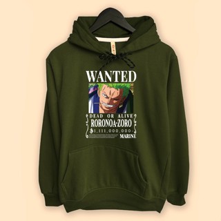 Roronoa Zoro Bounty เสื้อแจ็กเก็ต มีฮู้ด วันพีช