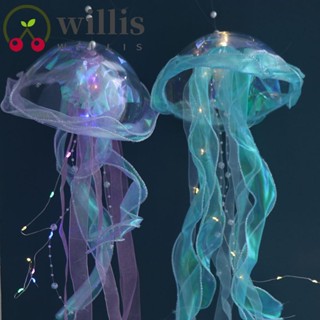 Willis โคมไฟแมงกะพรุน แฮนด์เมด ประดับพู่ สําหรับตกแต่งปาร์ตี้วันเกิด เทศกาลกลางฤดูใบไม้ร่วง