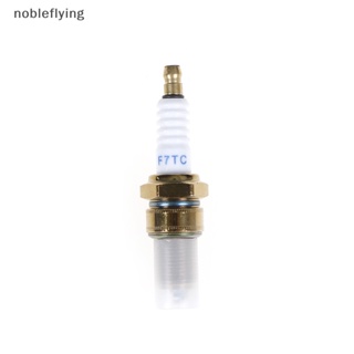 หัวเทียนเคลือบทอง F7TC สําหรับเครื่องยนต์เบนซิน nobleflying