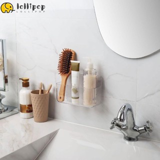 Lollipo1 กล่องพลาสติกเก็บของ ขนาดเล็ก 7.1*4.73 นิ้ว มีกาวในตัว ไม่ต้องเจาะผนัง สําหรับห้องครัว