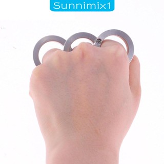 [Sunnimix1] แหวน แบบสามนิ้ว พับได้ สําหรับปาร์ตี้คริสต์มาส