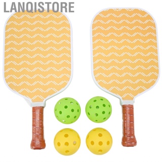Lanqistore Pickleball Paddles and Balls  Light Comfortable Grip Proper Size Pickle Rackets PP for Sports