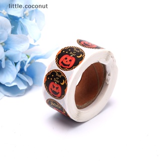 [little.coconut] สติกเกอร์ฉลาก ลายฟักทองฮาโลวีน 500 ชิ้น ต่อม้วน DIY