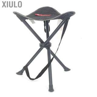 Xiulo Folding Tripod Chair  Lightweight Portable Steel  Oxford Cloth for Fishing