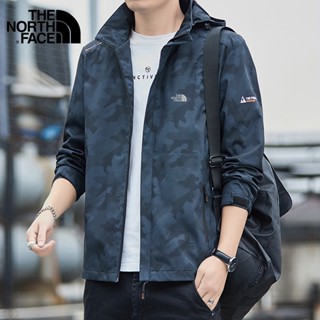 The North Face เสื้อแจ็กเก็ตลําลอง ลายพราง กันน้ํา เหมาะกับฤดูใบไม้ผลิ กลางแจ้ง สําหรับผู้ชาย 2023