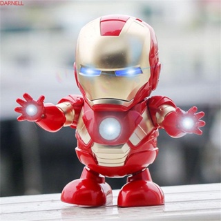 ฟิกเกอร์หุ่นยนต์เต้นรํา The Avengers Singing And Dance Iron Man ของเล่นสําหรับเด็กผู้ชาย