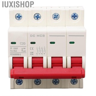 Iuxishop 4P Circuit Breaker DC 1000V 20A PA66  Short Protection