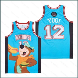 Sy3 No.12 Vancouver Yogi Teal Jersey เสื้อกีฬาบาสเก็ตบอล พลัสไซซ์ สําหรับผู้ชาย และผู้หญิง YS3