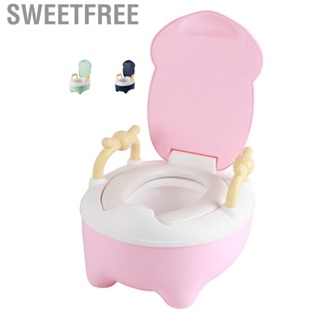 Sweetfree Toddlers Training Toilet Elevated Design Easy to Clean Odorless Cute Appearance Baby Potty for Home