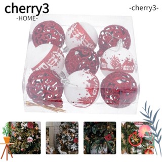 Cherry3 ลูกบอลแขวนตกแต่งปาร์ตี้คริสต์มาส 9 ชิ้น ต่อชุด