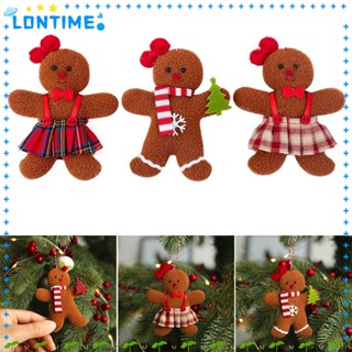 Lontime จี้ตุ๊กตาคริสต์มาส DIY สําหรับแขวนตกแต่ง 3 ชิ้น ต่อล็อต