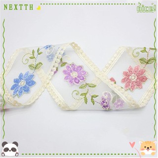 Nextth แผ่นแพทช์ผ้าไม่ทอ ปักลายลูกไม้ สําหรับตกแต่งบ้าน DIY