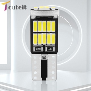 Tcuteit T10 W5W หลอดไฟด้านข้างประตูรถยนต์ 26 SMD 4014 12V