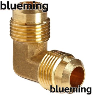 Blueming2 อุปกรณ์เชื่อมต่อท่อ ทองเหลือง 90 องศา 1/4 นิ้ว x 1/4 นิ้ว
