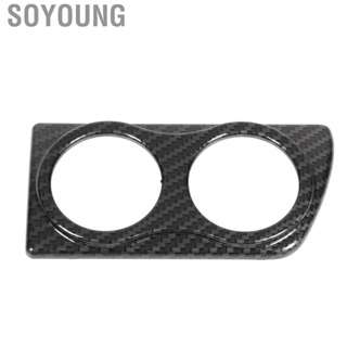 Soyoung Auto Carbon Fiber Style Dashboard Dual Gauge Cover 52mm Replacement Fit for Vauxhall Astra H VXR MK5 RHD Air Vent Pod