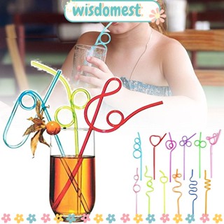 Wisdomest หลอดหยิก แบบใช้แล้วทิ้ง 20 ชิ้น สําหรับห้องครัว บ้าน บาร์ คาเฟ่