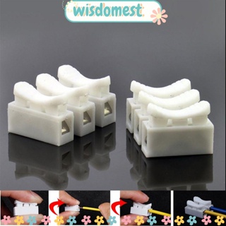 Wisdomest แคลมป์สปริงเชื่อมต่อสายไฟ CH-3 แบบเร็ว ไม่มีสกรู 10 ชิ้น