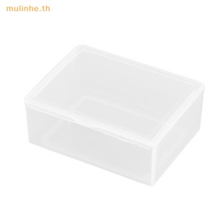 Mulinhe กล่องเก็บเครื่องประดับ ลูกปัด ทรงสี่เหลี่ยม ขนาดเล็ก สีโปร่งใส