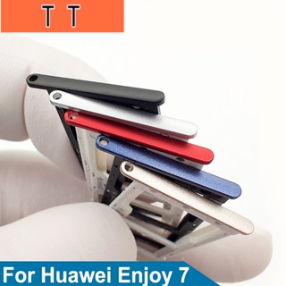  Sd ถาดซิมการ์ดนาโน Micro SD แบบเปลี่ยน สําหรับ Huawei Enjoy 7 SLA-AL00