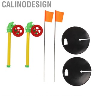 Calinodesign 2PCS Ice Fishing Flag With Hook And Line Floating Platform Parts New