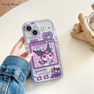 เคสโทรศัพท์มือถือ TPU แบบหนา ป้องกันกระแทก ลายการ์ตูน สําหรับ Iphone