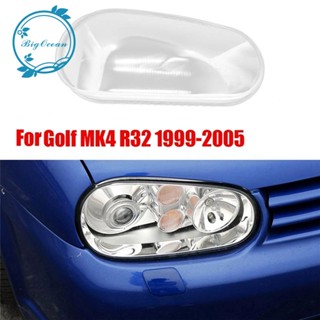 อะไหล่ฝาครอบเลนส์ไฟหน้า แบบใส สําหรับ VW Golf MK4 R32 1999-2005 1 คู่