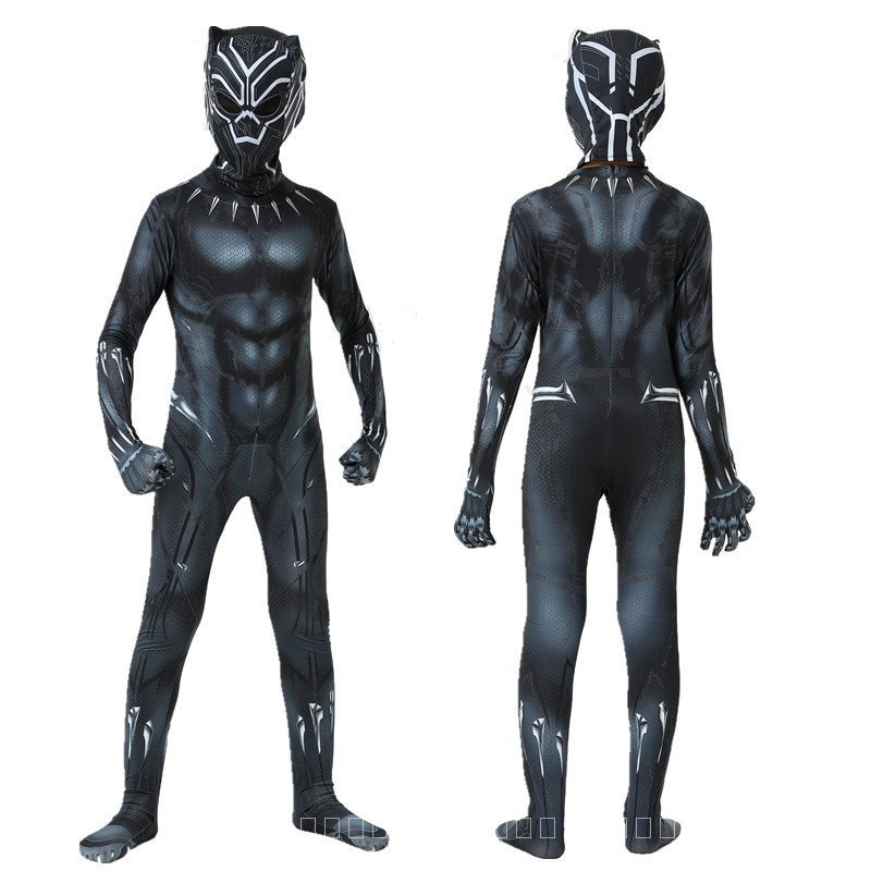 [0714]GZXY-COS-B Black Panther Tights Maniwei Hero Children's Clothes Adult Clothing Jumpsuit Gift Boy Animation Halloween Cosplay Comic 57NH