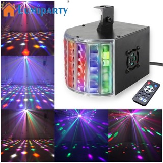 Lumiparty ไฟเวที LED 20W RGBW DMX 512 DJ ขนาดเล็ก สําหรับบาร์ คลับ งานแต่งงาน งานเลี้ยงคริสต์มาส โชว์ไฟ