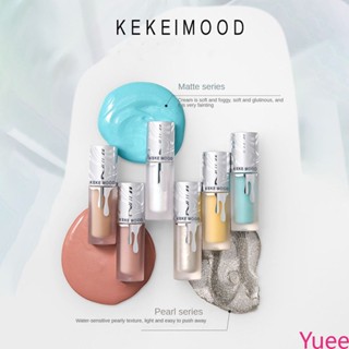 Kekemood Liquid Eye Shadow Shiny Glitter Powder Shimmer Lasting Monochrome High Gloss Eye แต่งหน้า yuee