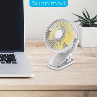 [Sunnimix1] พัดลมตั้งโต๊ะไฟฟ้า ขนาดเล็ก หมุนได้ 3 ความเร็ว น้ําหนักเบา ชาร์จ USB สําหรับตั้งแคมป์ บ้าน หอพัก สํานักงาน