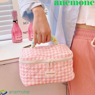 Anemone กระเป๋าเครื่องสําอาง กระเป๋าออแกไนเซอร์ ขนาดใหญ่ จุของได้เยอะ สําหรับใส่แปรงแต่งหน้า สายรัดข้อมือ