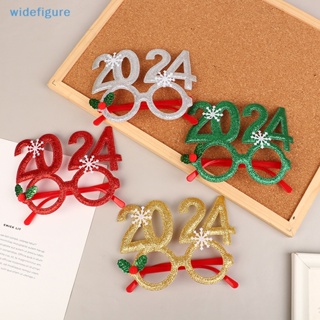 Widefigure 2024 น่ารัก คริสต์มาส กรอบแว่นตา ปีใหม่ อุปกรณ์ประกอบฉากถ่ายภาพ คริสต์มาส ปาร์ตี้ ตกแต่ง สร้างสรรค์ แว่นตาผู้ใหญ่ เด็ก ของขวัญดี