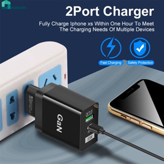 Gan Charger 65W PD Fast Charging เครื่องชาร์จโทรศัพท์มือถือ Eu/us/uk โทรศัพท์คอมพิวเตอร์อะแดปเตอร์ชาร์จ Home home home