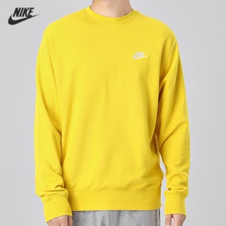 【พร้อมส่ง】ของแท้ 100% Nike เสื้อกันหนาว คอกลม ผ้าถัก ปักลายโลโก้ ทรงหลวม สําหรับผู้ชาย และผู้หญิง BV2667