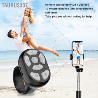 Taurus307 บลูทูธรีโมทคอนโทรล Page Turner รีโมทคอนโทรล Ring Clicker สำหรับมือถือ Selfie วิดีโอนาฬิกานวนิยาย