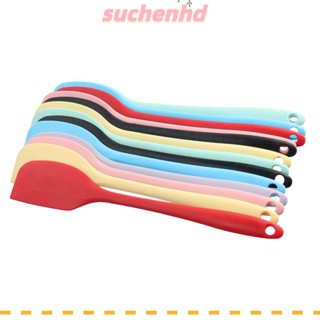 Suchenhd 14 ชิ้น ซิลิโคน ไม้พาย ที่มีสีสัน ทนความร้อน ไร้รอยต่อ ออกแบบครีม แยม ขูด