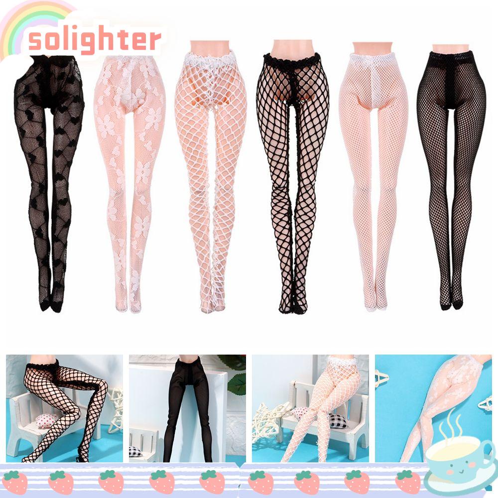 Solighter 1/6 doll or 30cm ถุงน่องผ้าไหม แบบยืดหยุ่น ขนาดเล็ก 1/6 สําหรับตุ๊กตา