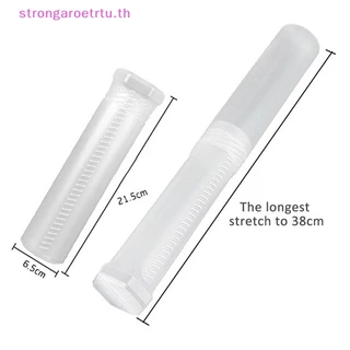 Strongaroetrtu กระบอกรูปร่างอุปกรณ์นักเรียนกล่องดินสอ PP แบบพกพาปรับได้