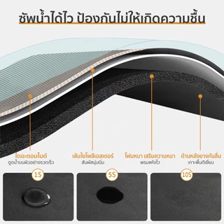 🏷️[Home] พรมห้องครัว พรมเช็ดเท้าห้องน้ำ 40x120cm กันลื่น สไตล์ หนังPU-แห้งไว ซัพน้ำดี มินิมอล พรมยาง เด้งดึง